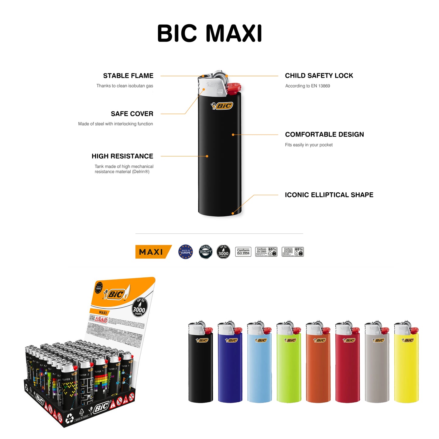 Custom BIC Lighters – Personalized Design from 300 pcs | Various Sizes