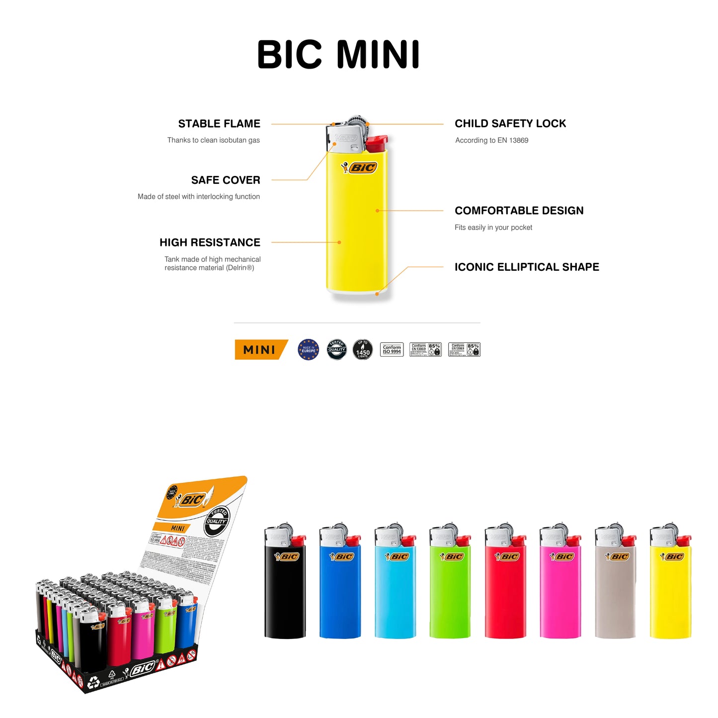 Custom BIC Lighters – Personalized Design from 300 pcs | Various Sizes