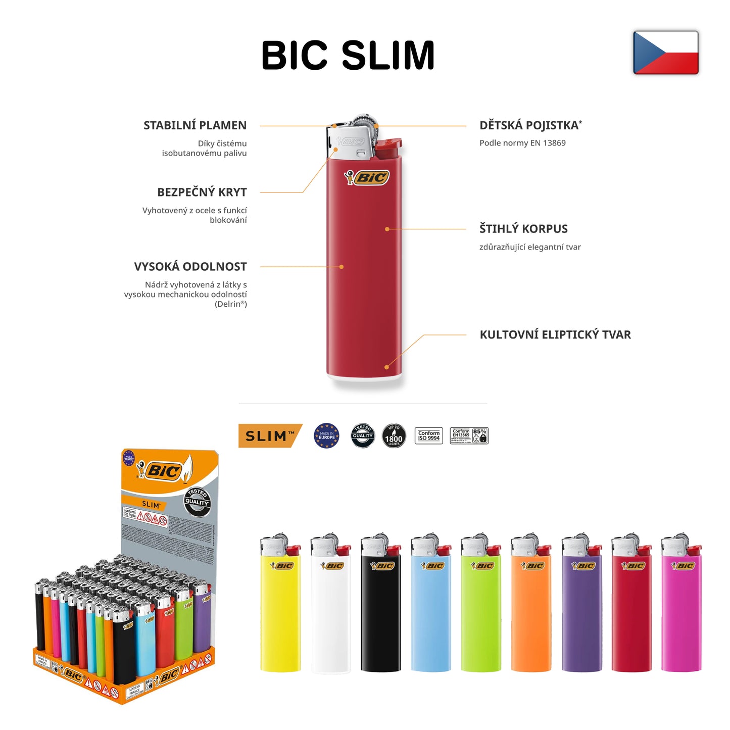 Custom BIC Lighters – Personalized Design from 300 pcs | Various Sizes