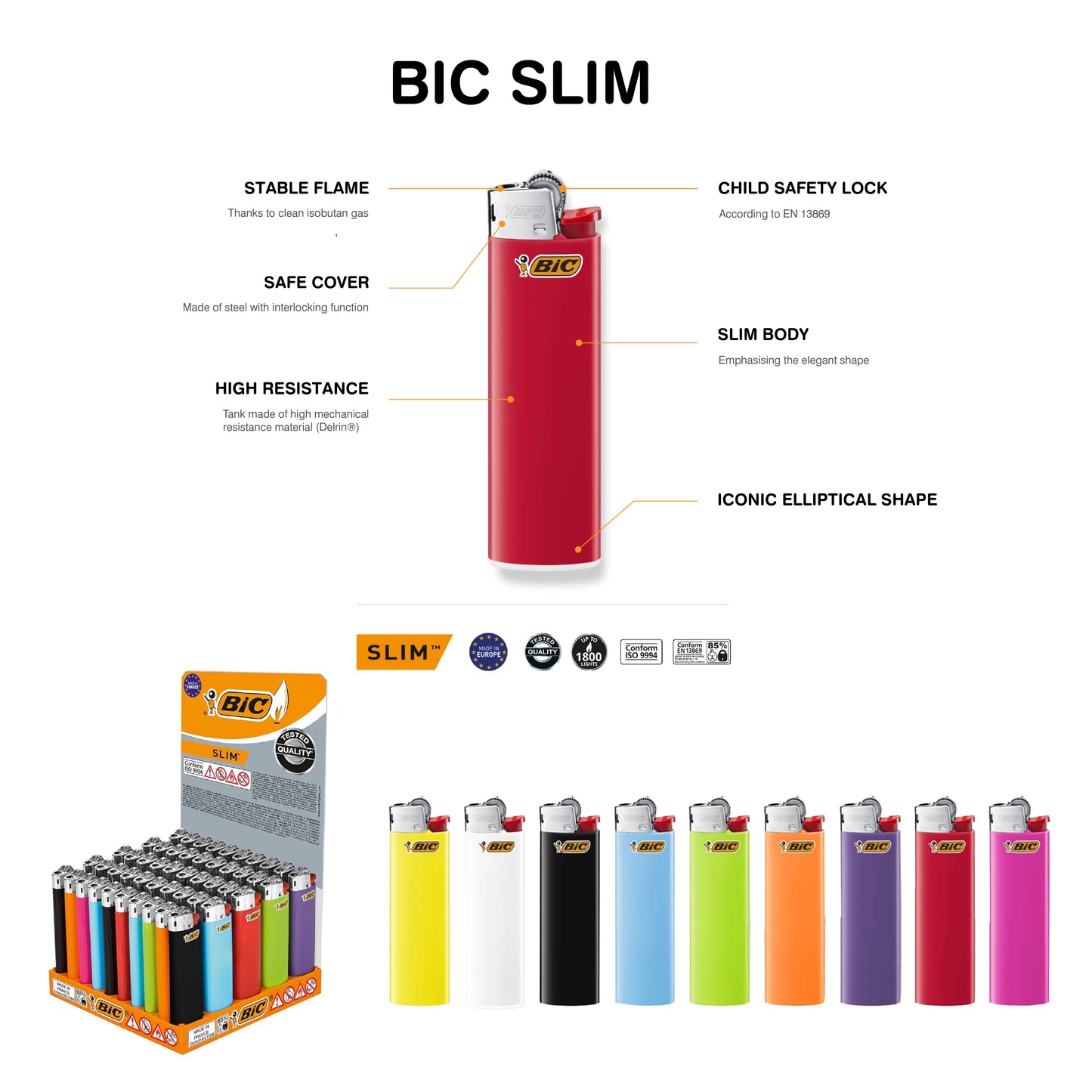 Custom BIC Lighters – Personalized Design from 300 pcs | Various Sizes