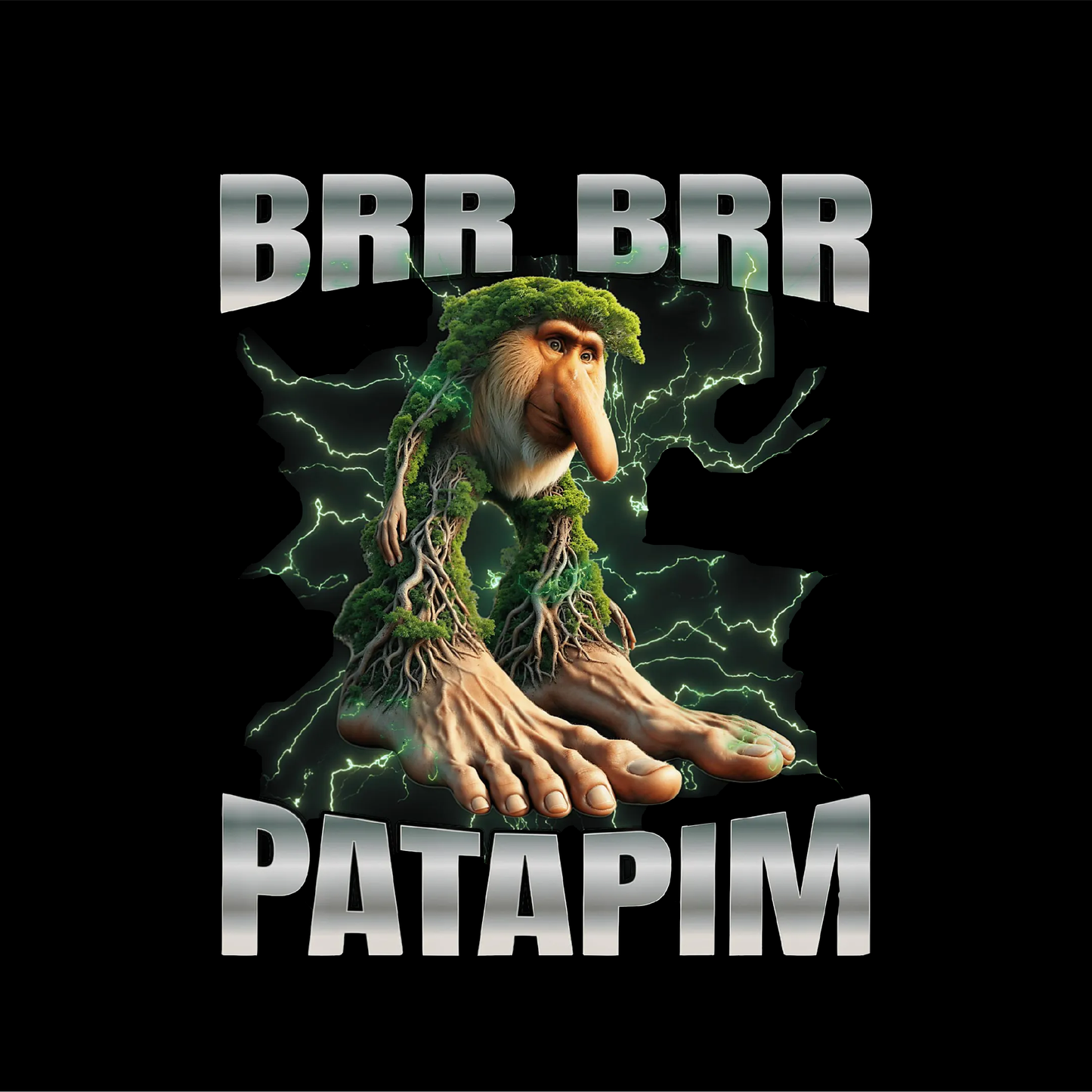 Brr Brr Patapim Epiconi Tee | Black | 100% Cotton