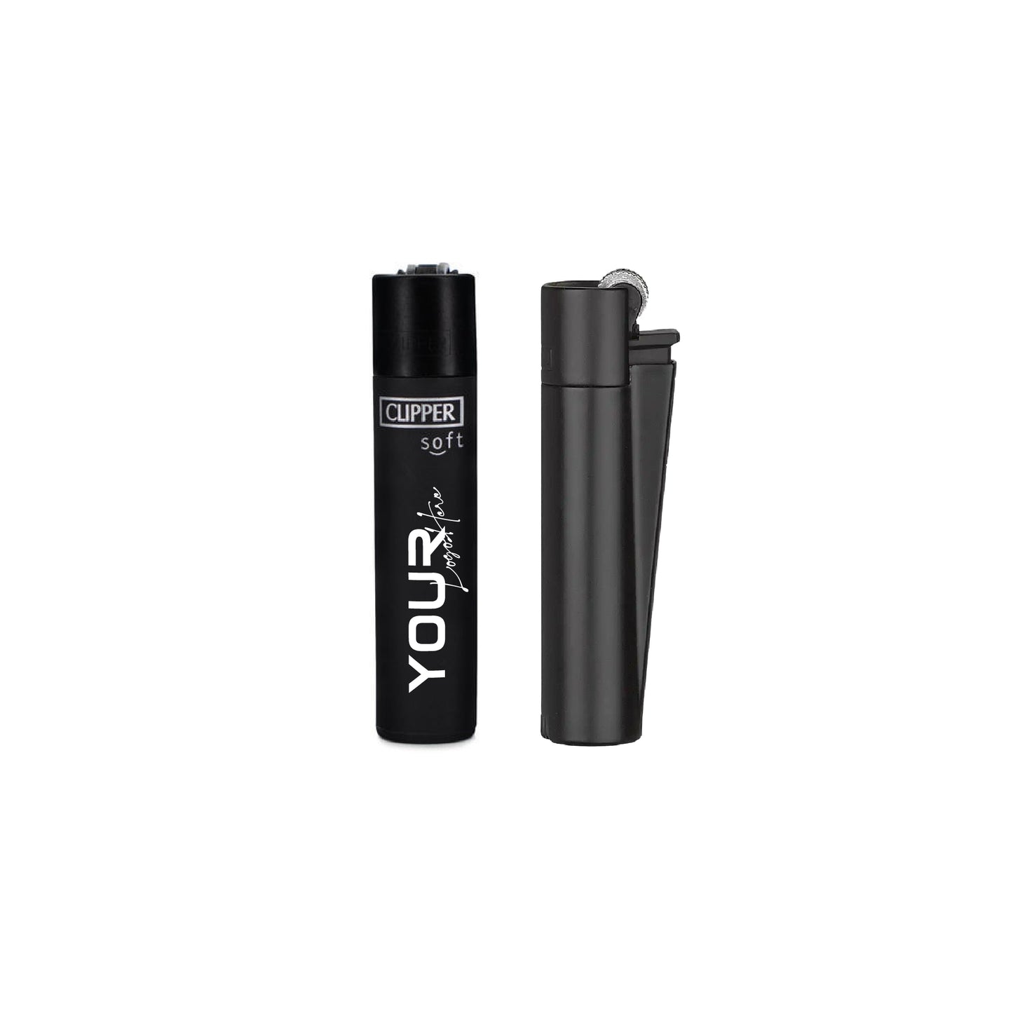 Custom Clipper Lighters – Personalized Printing from 5 pcs | Classic & Soft Touch