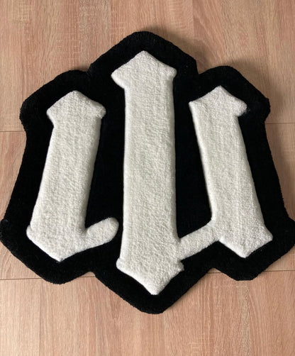 Ručně vyrobený koberec na zakázku, Vaše logo & design