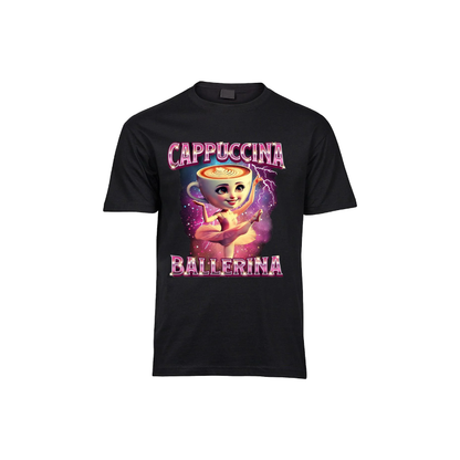 Ballerina Cappuccina Epiconi Tee | Black | 100% Cotton