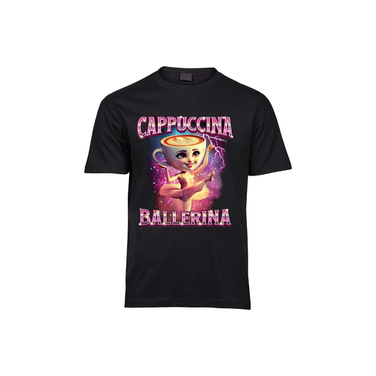 Ballerina Cappuccina Epiconi Tee | Black | 100% Cotton