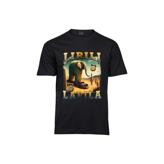 Lirilì Larilà Epiconi Tee | Black | 100% Cotton