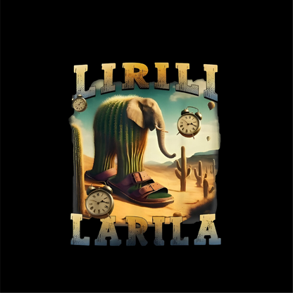 Lirilì Larilà Epiconi Tee | Black | 100% Cotton