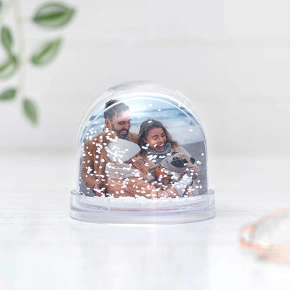 Custom Glitter Globe – Personalized Snow Globe with Replaceable Photos | From 1 Piece!